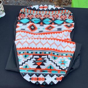 Set of 2 Aztec Car Seat Covers 48” X 18”